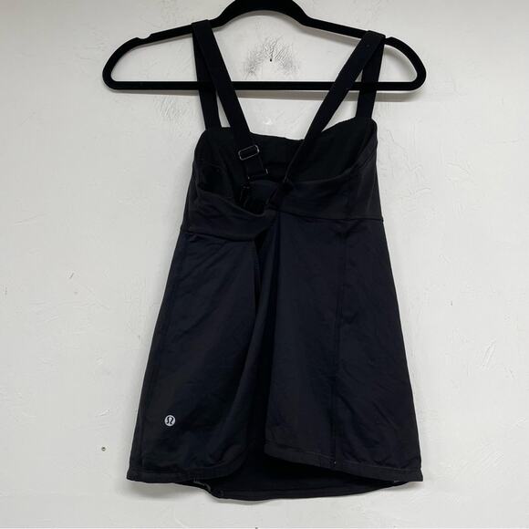 Lululemon Black Criss Cross Back Tank Top Womens 8 Athletic Gorpcore Gym - Picture 4 of 8